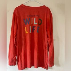 Ivory Ella Long sleeve wild life tee